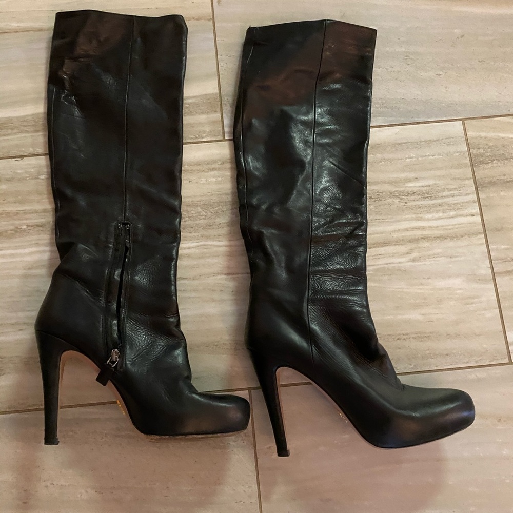 Prada knee length boot